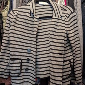 LOFT Gray Cotton Jacket